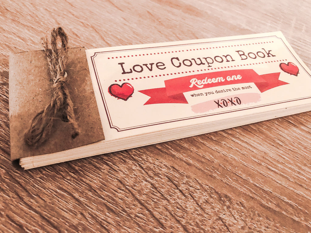 Handmade Gift Coupon Book - 20 Love Coupons