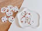 Floral White Wax Seal Stickers: Dried Flower Self-Adhesive Seals