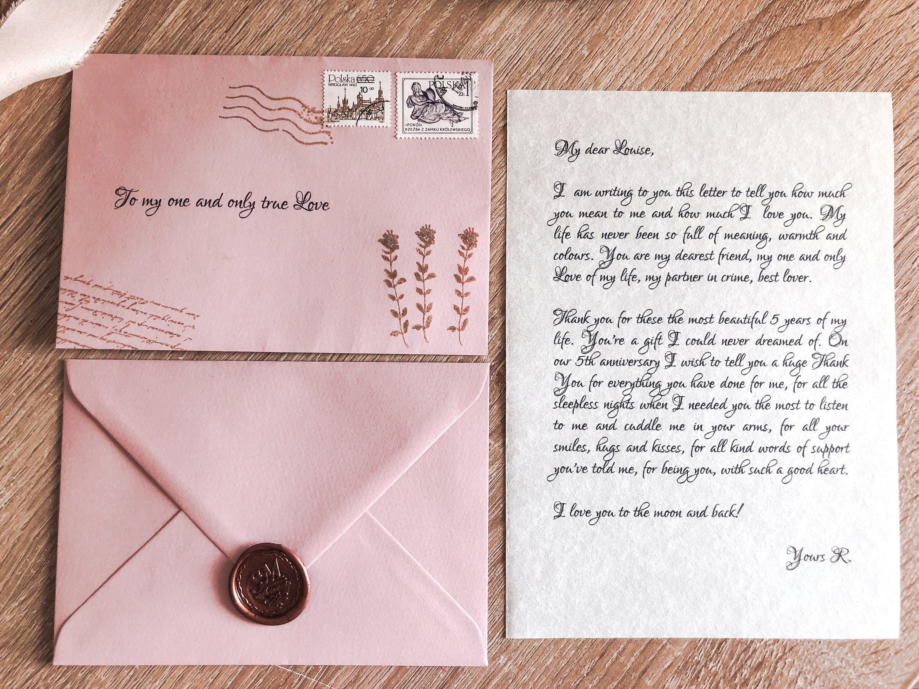 Bridgerton Inspired Love Letter: Handmade Regency Style Wax Sealed Letter