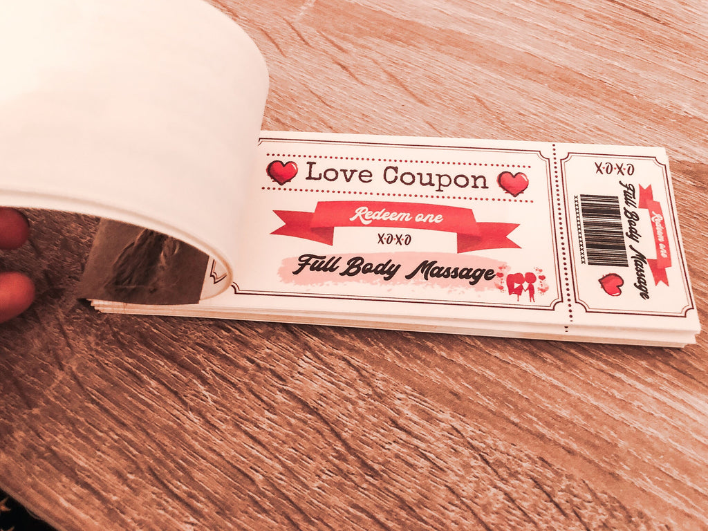 Handmade Gift Coupon Book - 20 Love Coupons