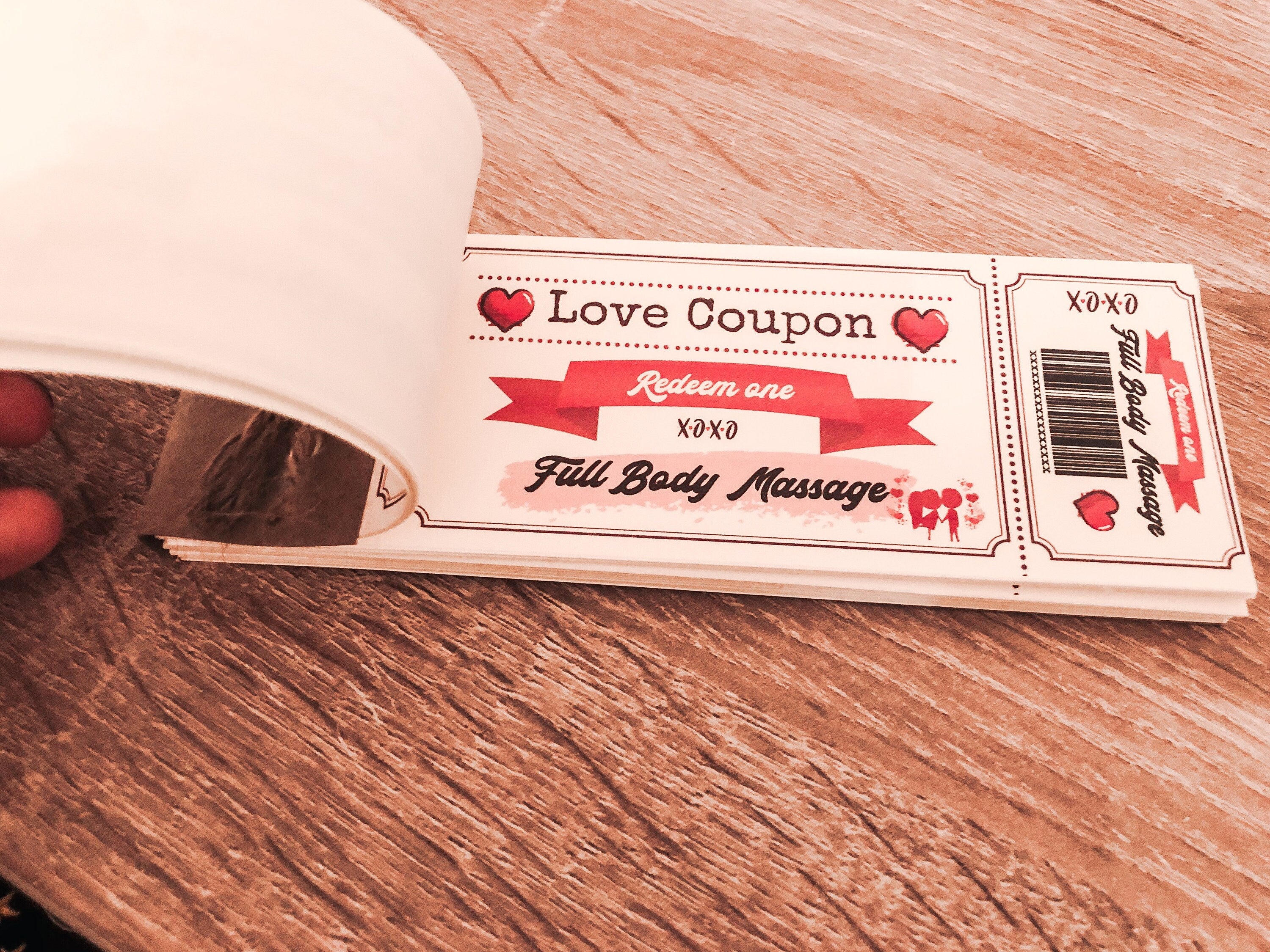 Handmade Gift Coupon Book - 20 Love Coupons