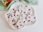Floral White Wax Seal Stickers: Dried Flower Self-Adhesive Seals