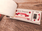 Handmade Gift Coupon Book - 20 Love Coupons