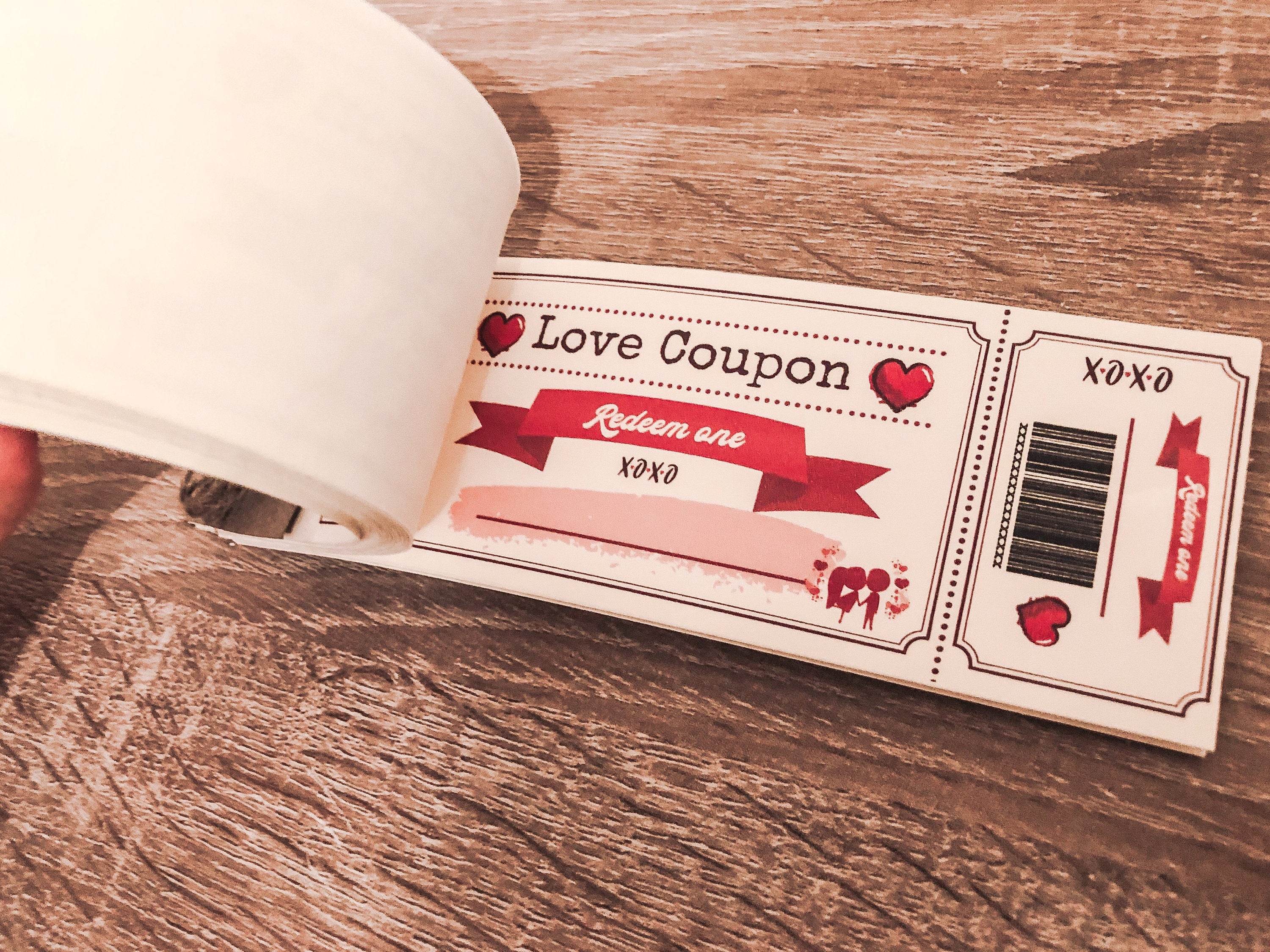 Handmade Gift Coupon Book - 20 Love Coupons