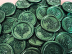 Green Wax Seal Stickers – Pre-Made Self-Adhesive Wax Seals